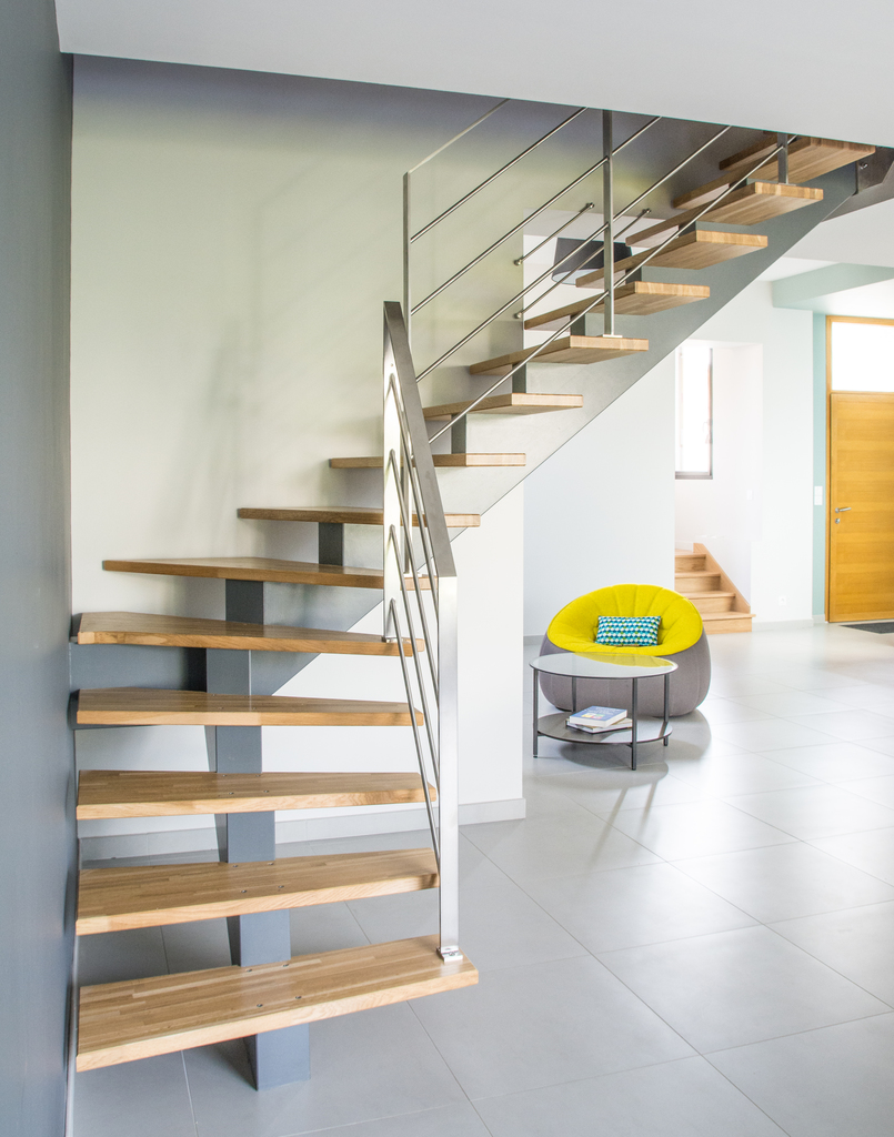 Escalier limon central