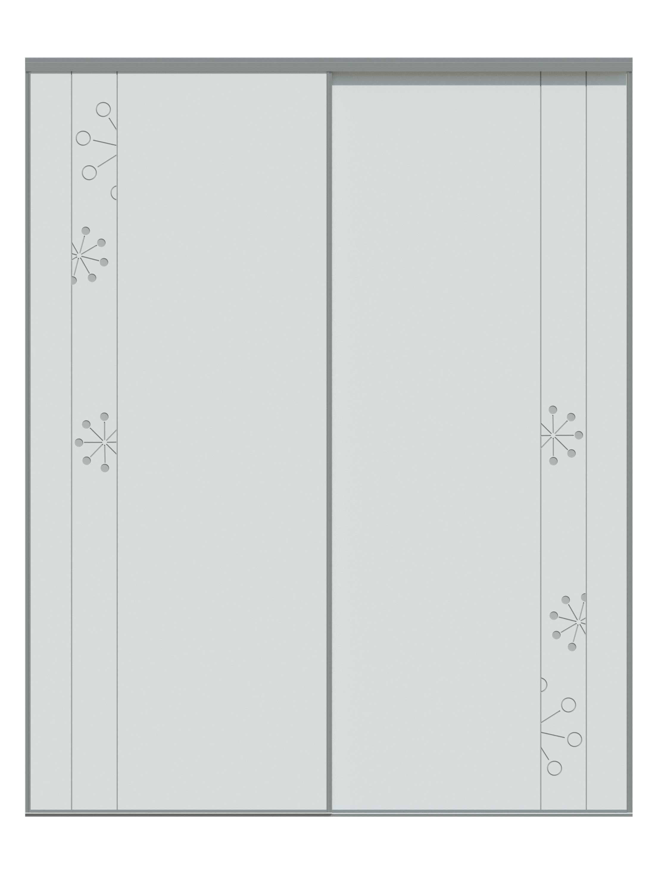 Placard-3D-STYLE-NENUPHAR-A-B-PURE-2500-x-2000-(Blanc)