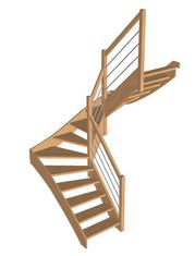 Escalier 2.4 tournant en U